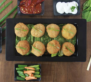 Golden Crispy Mushroom Momos