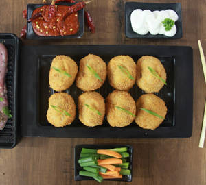 Golden Crispy Mutton Momos