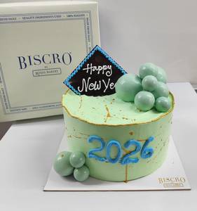 NEW YEAR PHOTO BLACKFOREST CAKE 400 GM