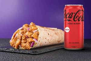 Chicken Bhuna Protein Pro Wrap & Coke Zero Combo