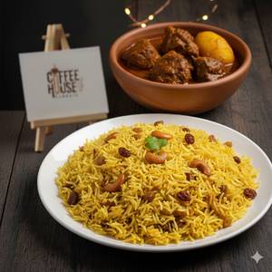 Basanti Pulao + Mutton Dakbunglow