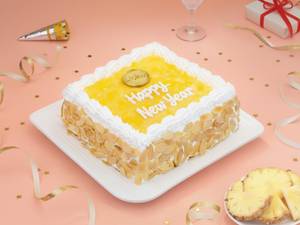 Happy New Year Pineapple Cake