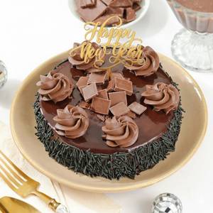 New Year Choco Truffle Cake (450 Gm)