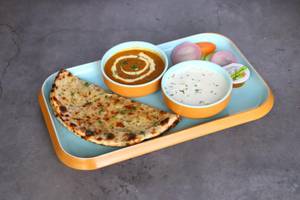 Aloo Kulcha Dal & Raita