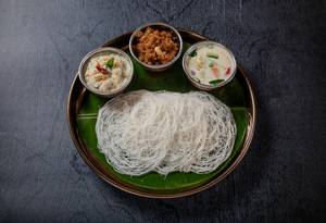 Idiyappam With Vegetable Stew
