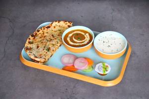 Paneer Kulcha Dal & Raita