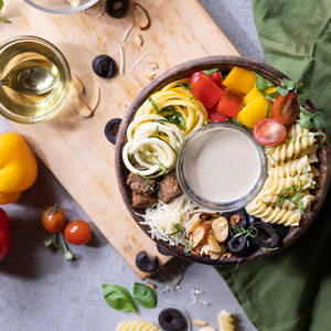 Protein Max Paneer Pasta Garden Salad