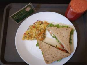 Masala Omlette (2 Eggs) + Chicken Sandwich + Drink Of Choice