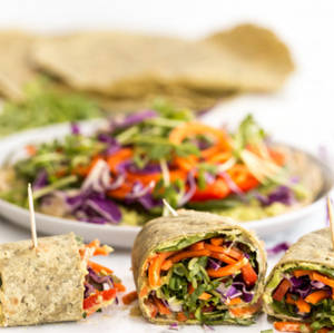 Rainbow Veggie Crunch Wrap
