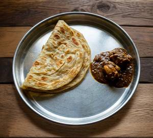 2 Paratha With Chicken Kosha (2Pc)