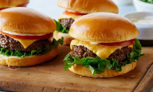 Veg Mexican Slider Cheese Burger (3 Pieces)