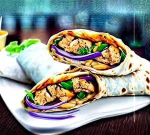 Double egg chicken roll