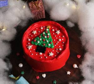 Red Velvet Christmas Bento Cake