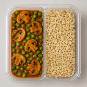 Mushroom Matar Brown Rice Meal