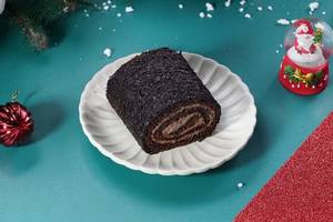 Christmas Special Chocolate Yule Log Slice