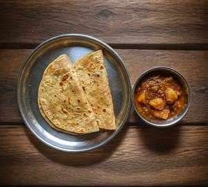 2 Paratha With Alu'r Dom (250Ml)