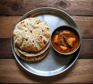 3 Rooti With Alu'r Dom (250Ml)