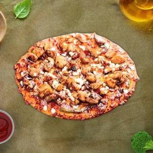 Barbeque blast chicken sausage pizza