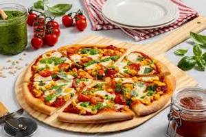 Corn margherita pizza 
