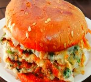 Egg Burger Amul Butter