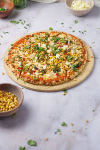 Loaded Chilli Cheese Corn Pizza