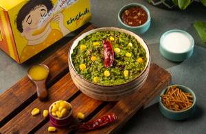 Palak Corn Khichdi - High Protein
