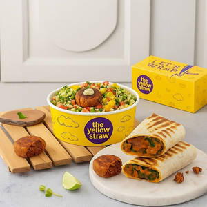 [33g Protein] Healthy Quinoa Salad + Rajma Galouti Wrap