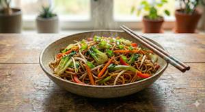 Veg hakka noodles