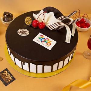 New Year Vancho Delight Eggless Cake