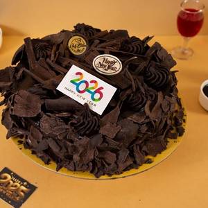 New Year Death By Chocolate  Eggless Cake