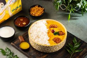 Kadhi Pakoda Rice Meal