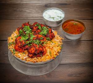 Mini hyderabad chicken dum biryani