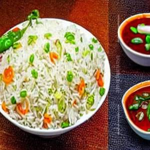 Mix chilli garlic rice