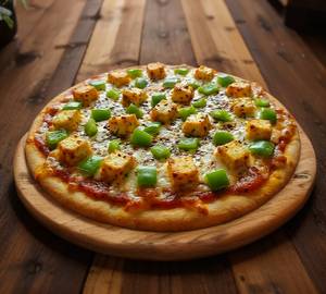 Paneer And Capsicum Pizza