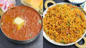 2 Bhaji With Butter Pulao And Butter
