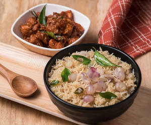 Chinna Vengayam Rice + Choice Of Starter