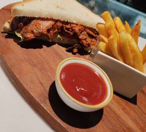 Korean chilli shitaki sandwich