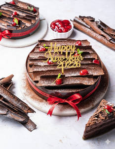 1/2 Chocolate Sin New Year Cake