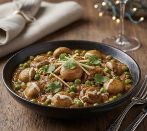 Matar Mushroom Masala