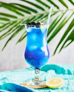 Blue Lagoon Mocktail