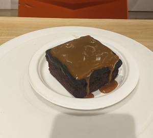 Caramel chocolate brownie