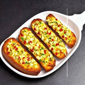 Chilli corn garlic bread