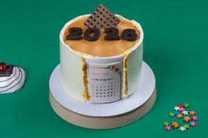 GOLDEN NEW YEAR CAKE (TNF)(approx 500gms)                       