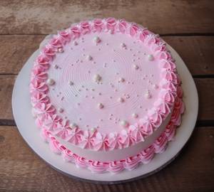 Strawberry cake eggless [2 pound]