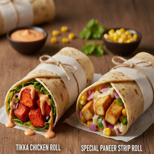 Two Dynamic Roll Chicken & Paneer