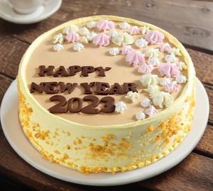 Happy New Year Butterscotch Delight Cake (500gm)