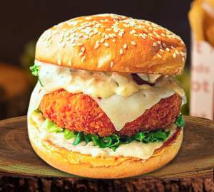 Peri Peri Cheesy Loaded Burger