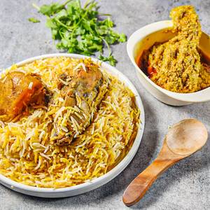 Chicken Chaap With Chicken Biryani             