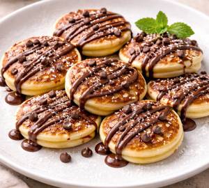 Triple Chocolate Mini Pancakes