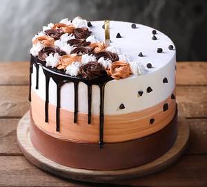 Happy new year Chocolate trio Cake (500gm)